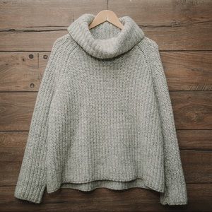 Grey Ralph Lauren chunky turtleneck (x-large)
